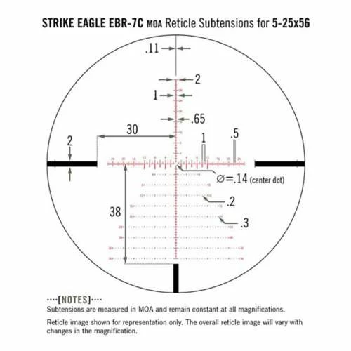 Scopes Vortex Strike Eagle 5-25x56 EBR-7C MOA Riflescope 6 Scopes Vortex Strike Eagle 5-25x56 EBR-7C MOA Riflescope - Image 4